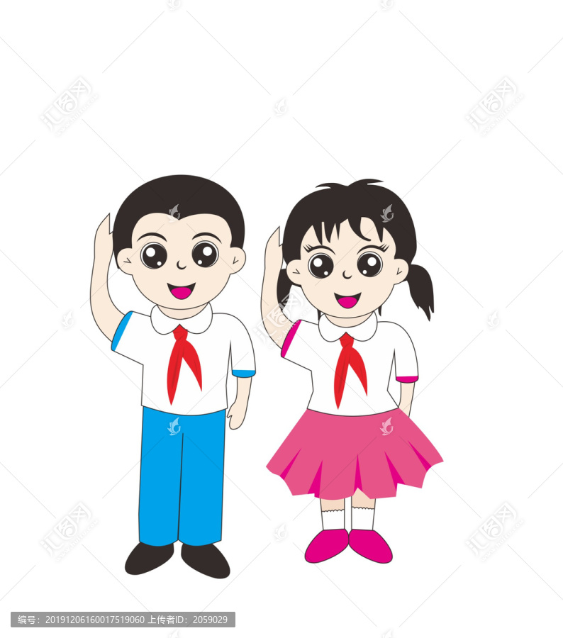 紅領(lǐng)少選隊(duì)員敬禮