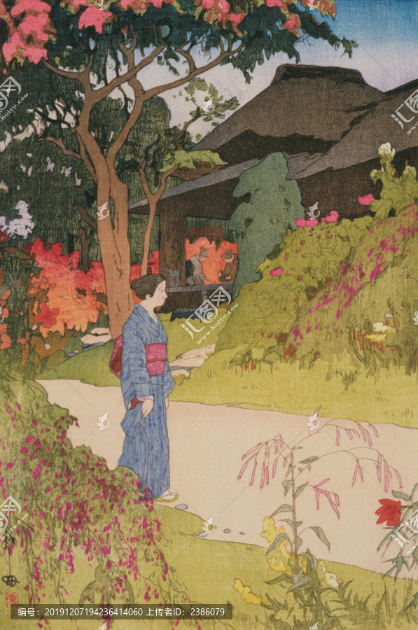 吉田博東京拾二題百花園之秋