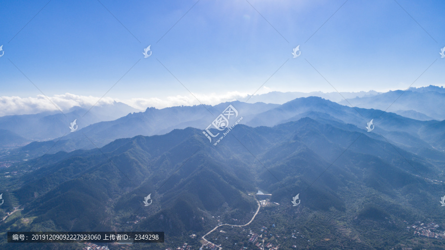 航拍青岛崂山风景区