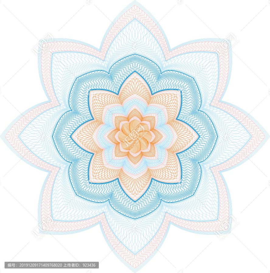 高檔防偽團(tuán)花