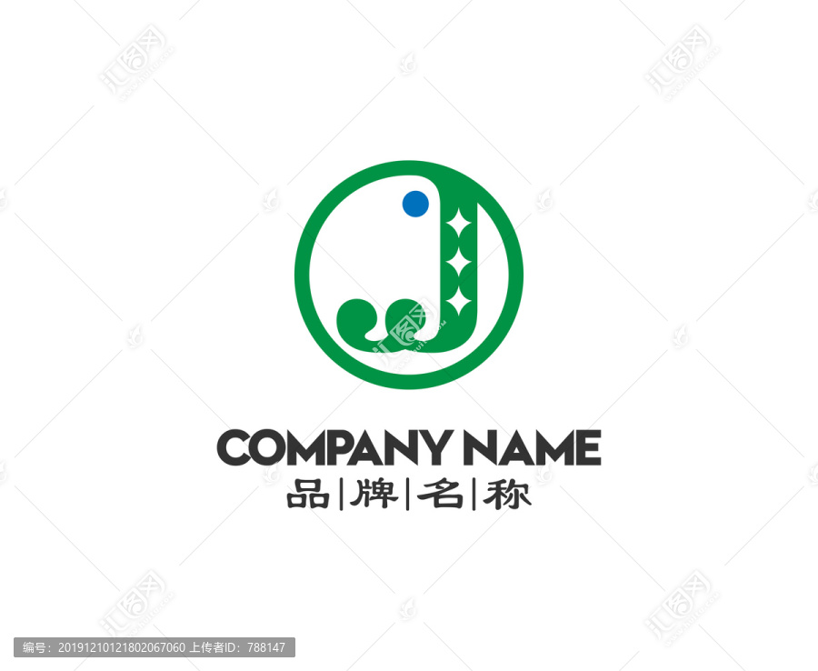 J字母原創(chuàng)LOGO設(shè)計