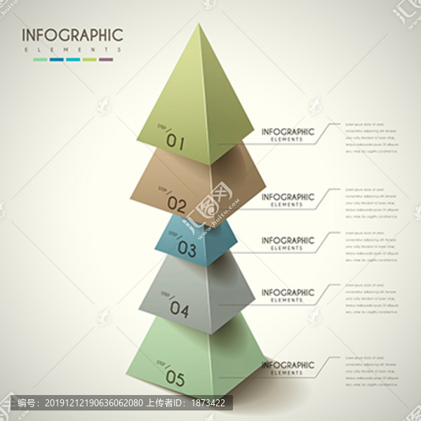 三角锥树木信息图表