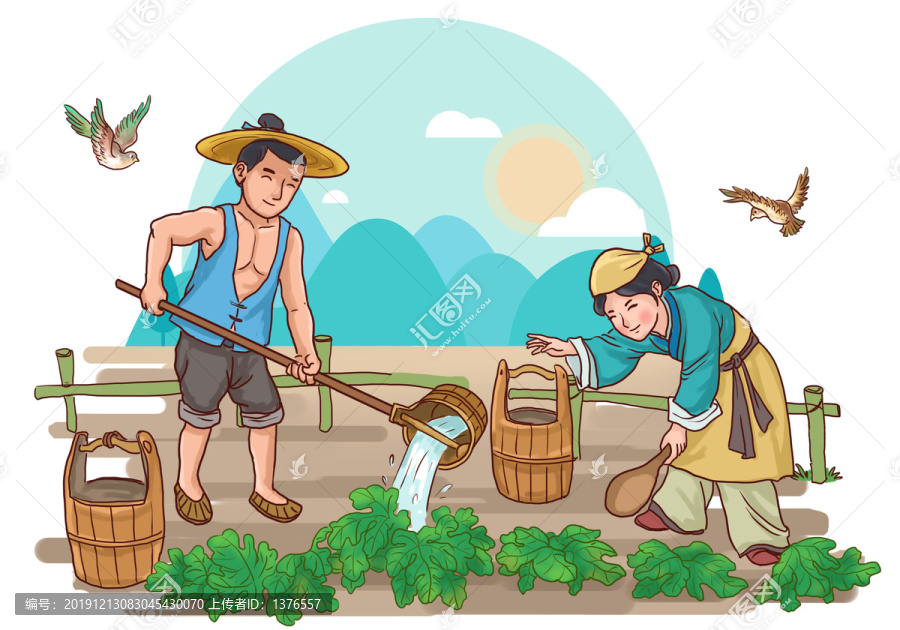 農(nóng)民種菜