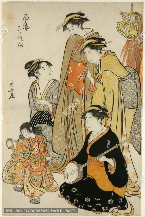 鳥(niǎo)居清長(zhǎng)系列三款時(shí)尚馬