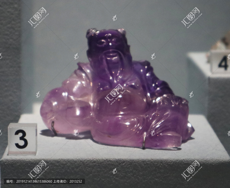 台北故宫文物紫水晶玉器雕件