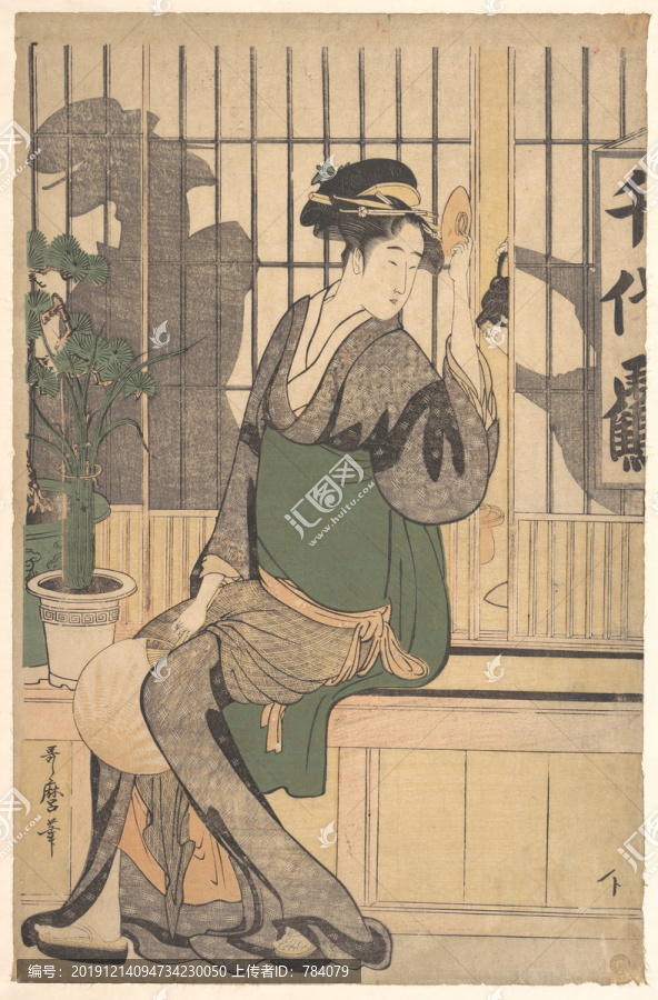 喜多川歌麿肖姬的影子