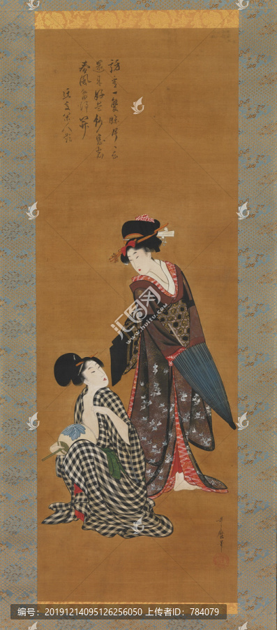 喜多川歌麿兩個美女