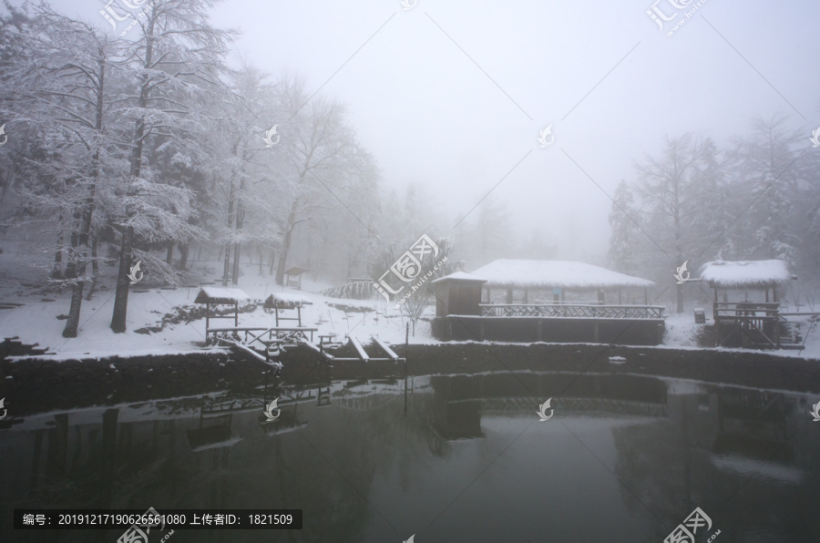 宁波奉化商量岗度假村雪景