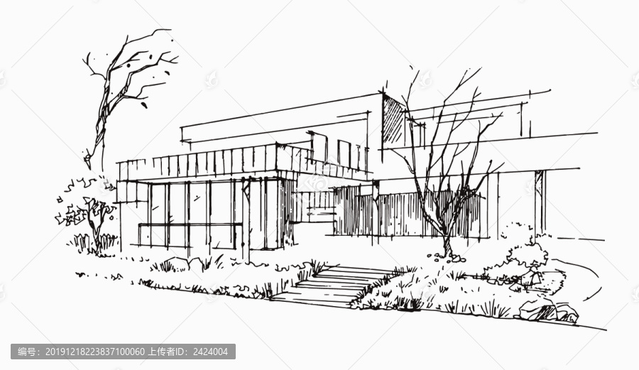 現(xiàn)代建筑手繪