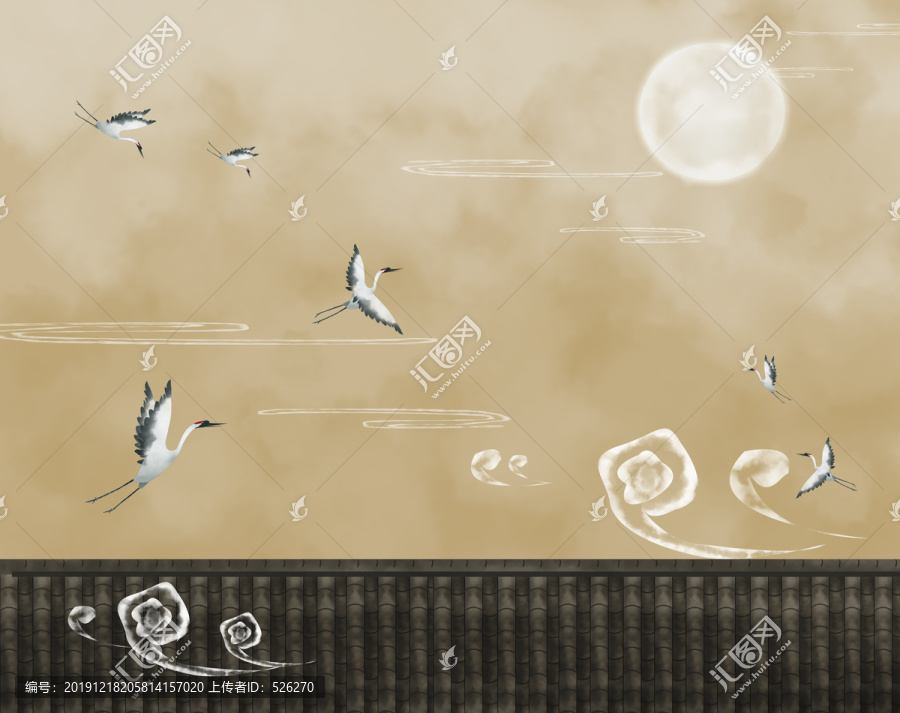 古風(fēng)插畫祥云