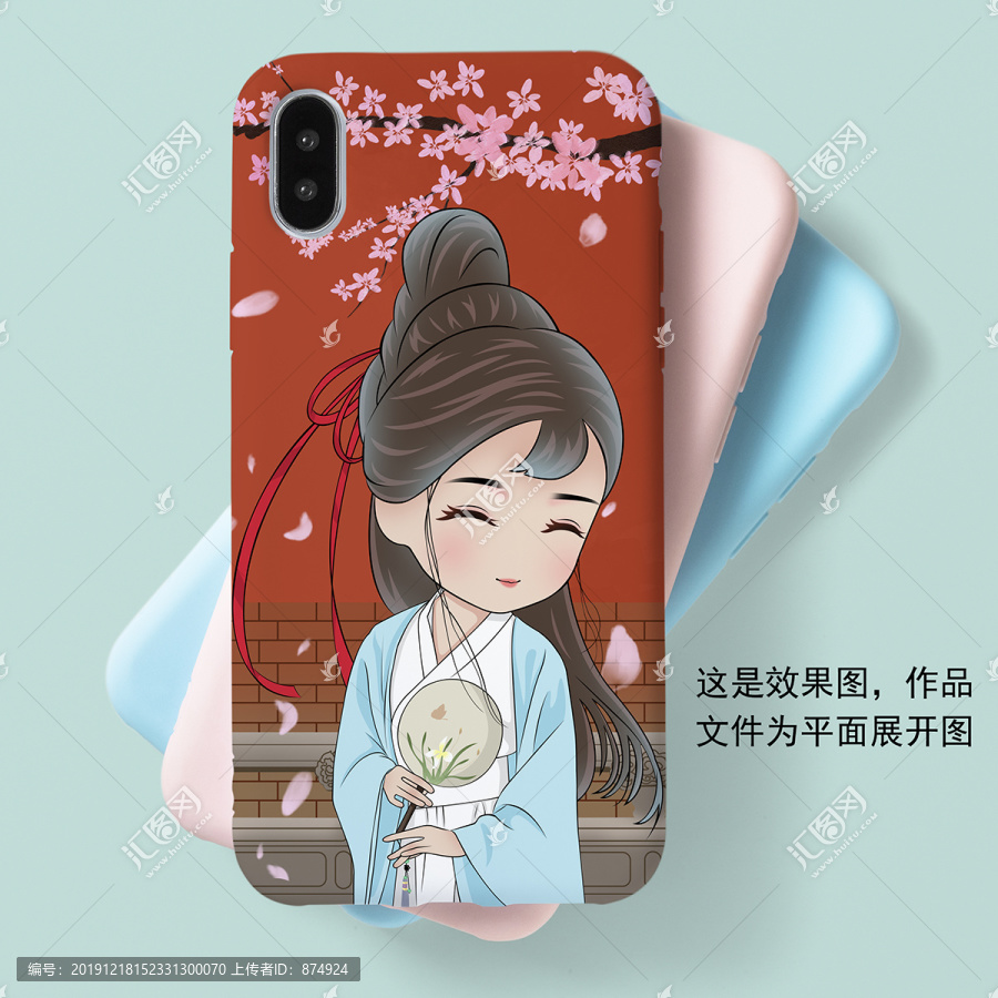 古風(fēng)手機(jī)殼插畫(huà)