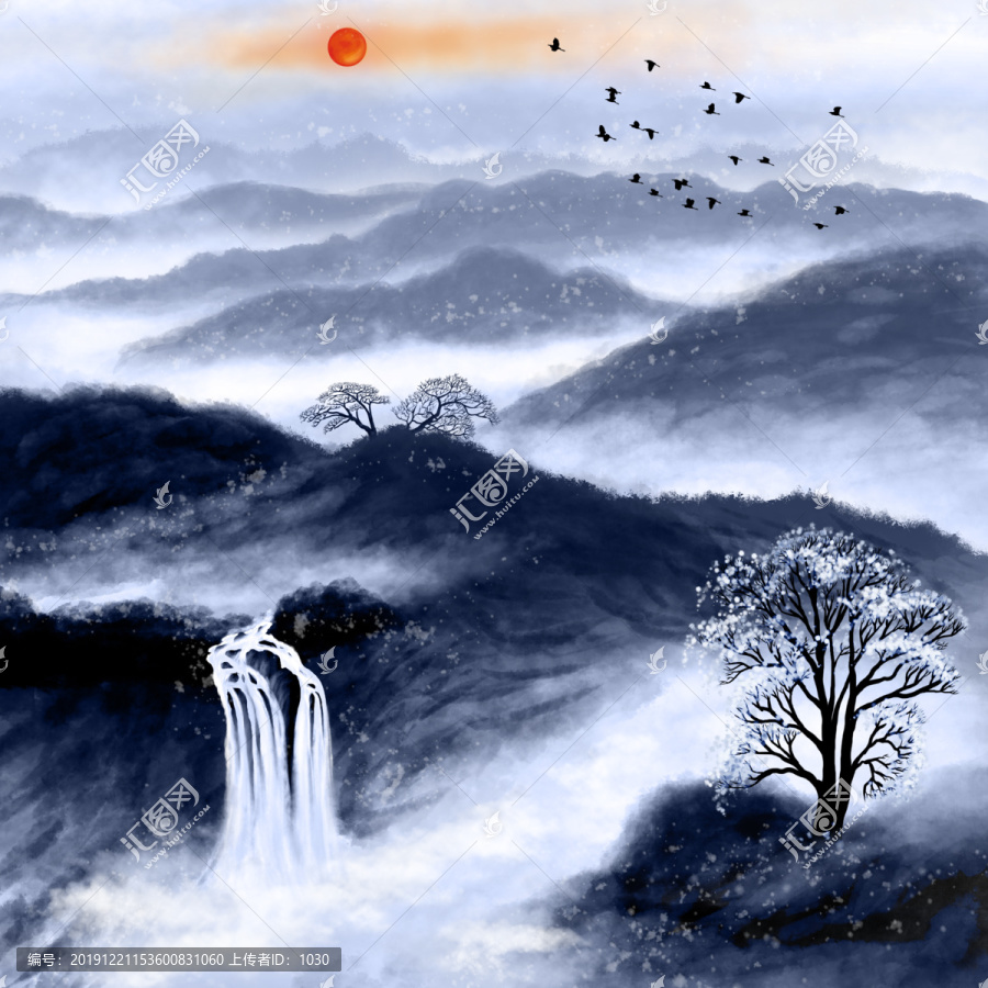 水墨山水畫