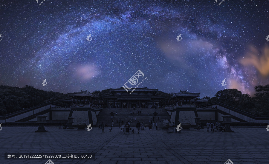 无锡三国城星空夜景