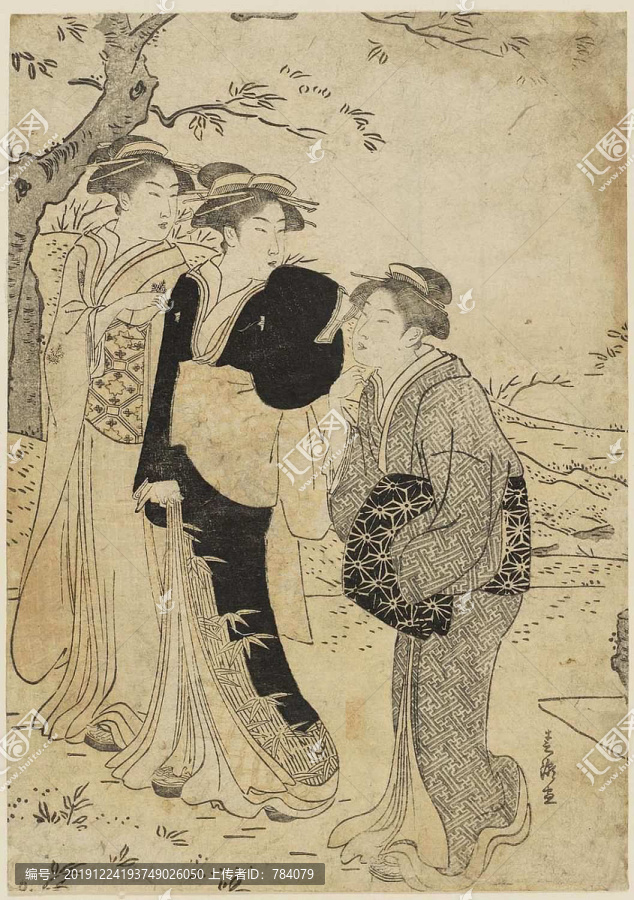 礒田湖龍齋三個(gè)女人享受櫻花
