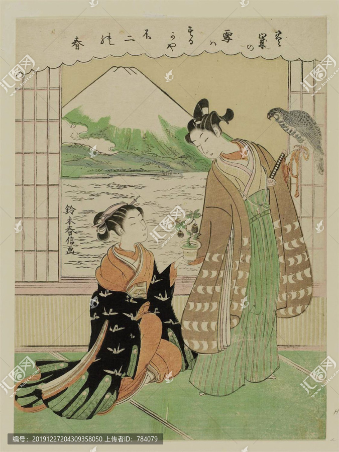 鈴木春信新年快樂的年輕夫婦