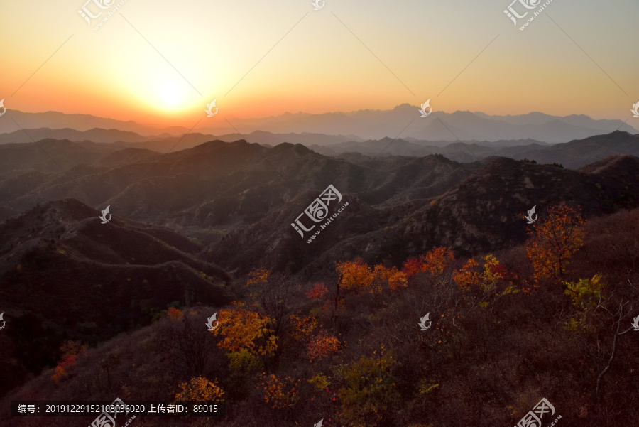 滦平金山岭夕阳