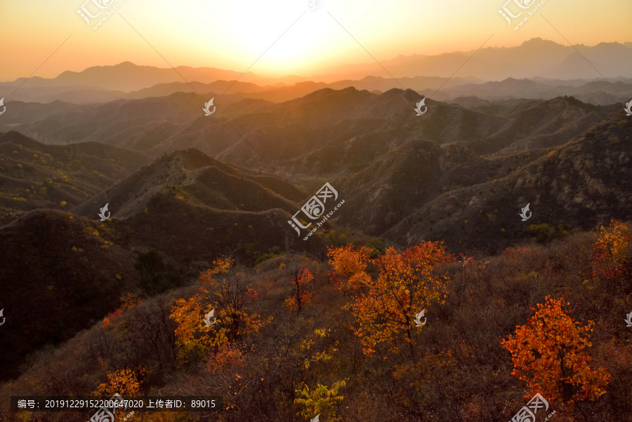 滦平金山岭夕阳