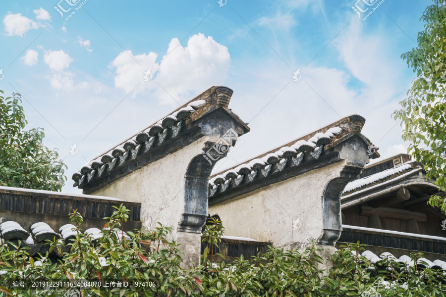 中国无锡荡口古镇古建筑旅游景点