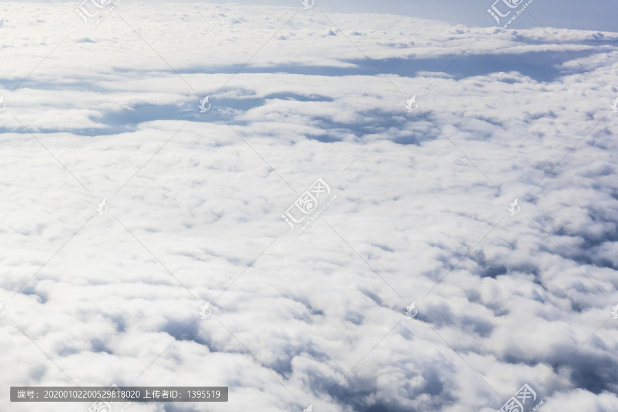 航拍天空云层