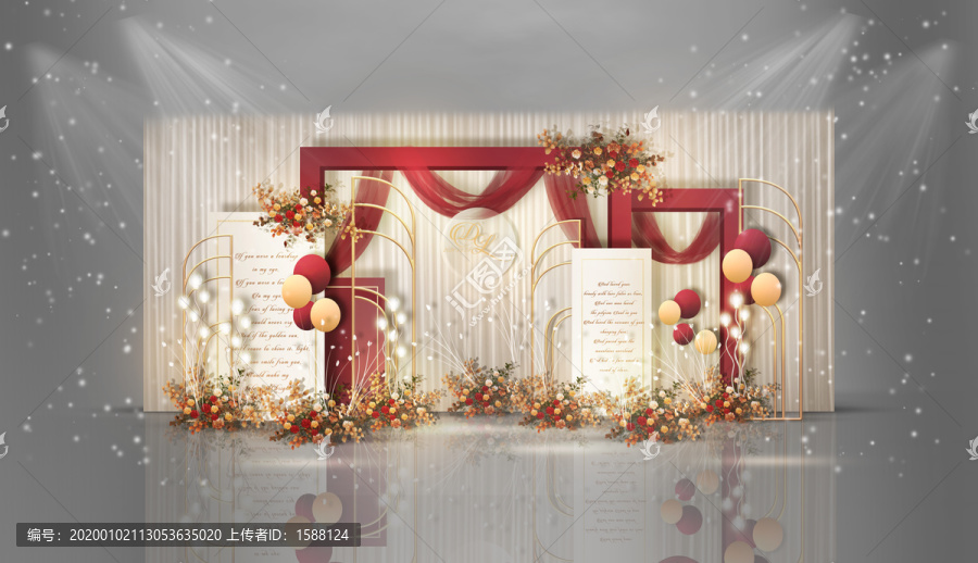 紅白婚禮外區(qū)設(shè)計(jì)