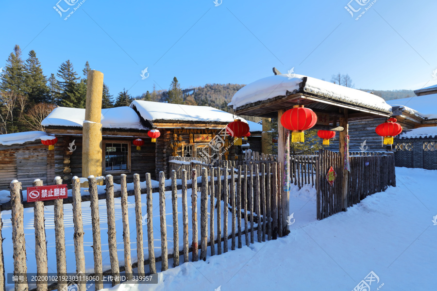 雪乡夜景