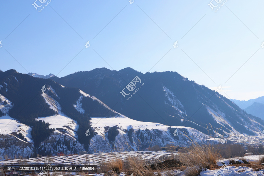 乌鲁木齐南山雪景