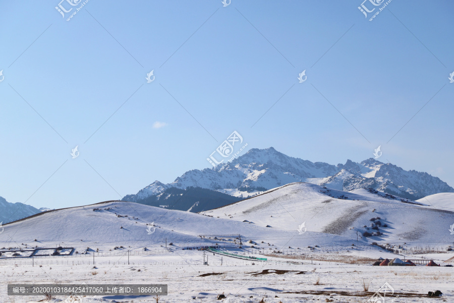 乌鲁木齐南山雪景