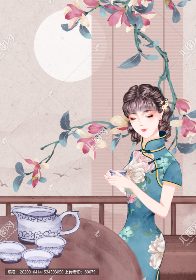 旗袍女子