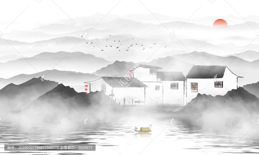 新中式山水畫