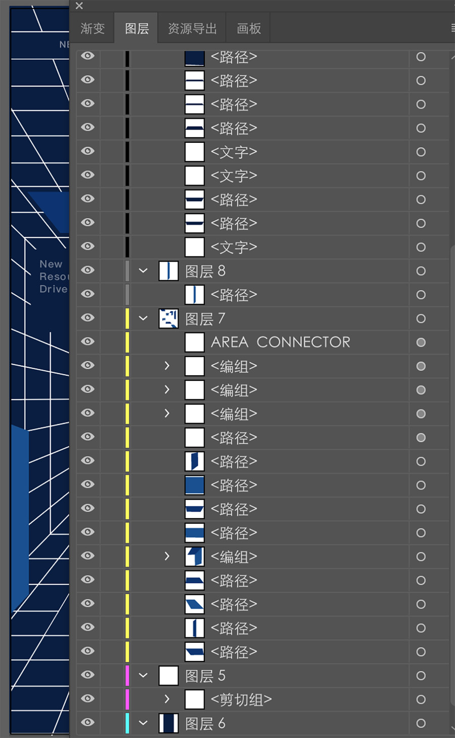 创意线型海报