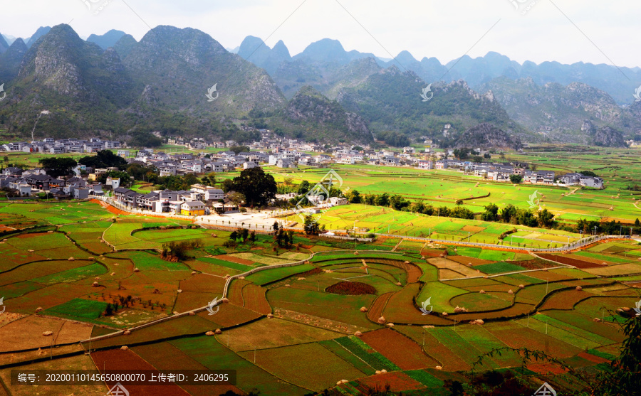 万峰林田园风光