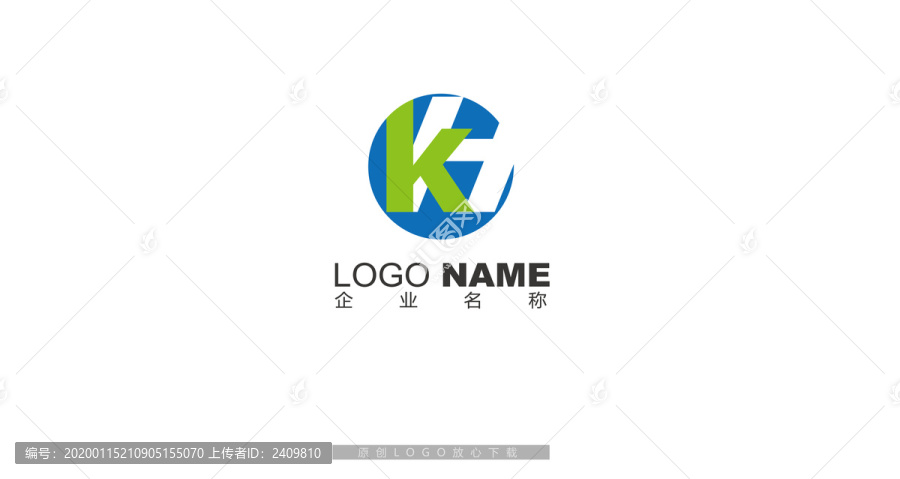 kh字母logo