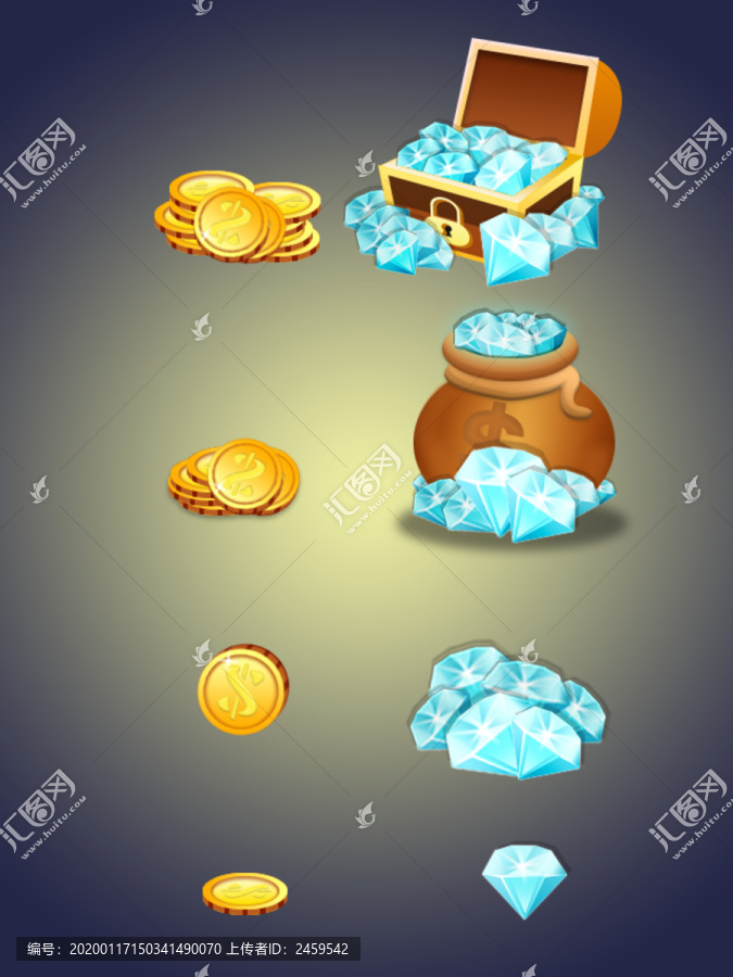 游戏宝箱金币钻石