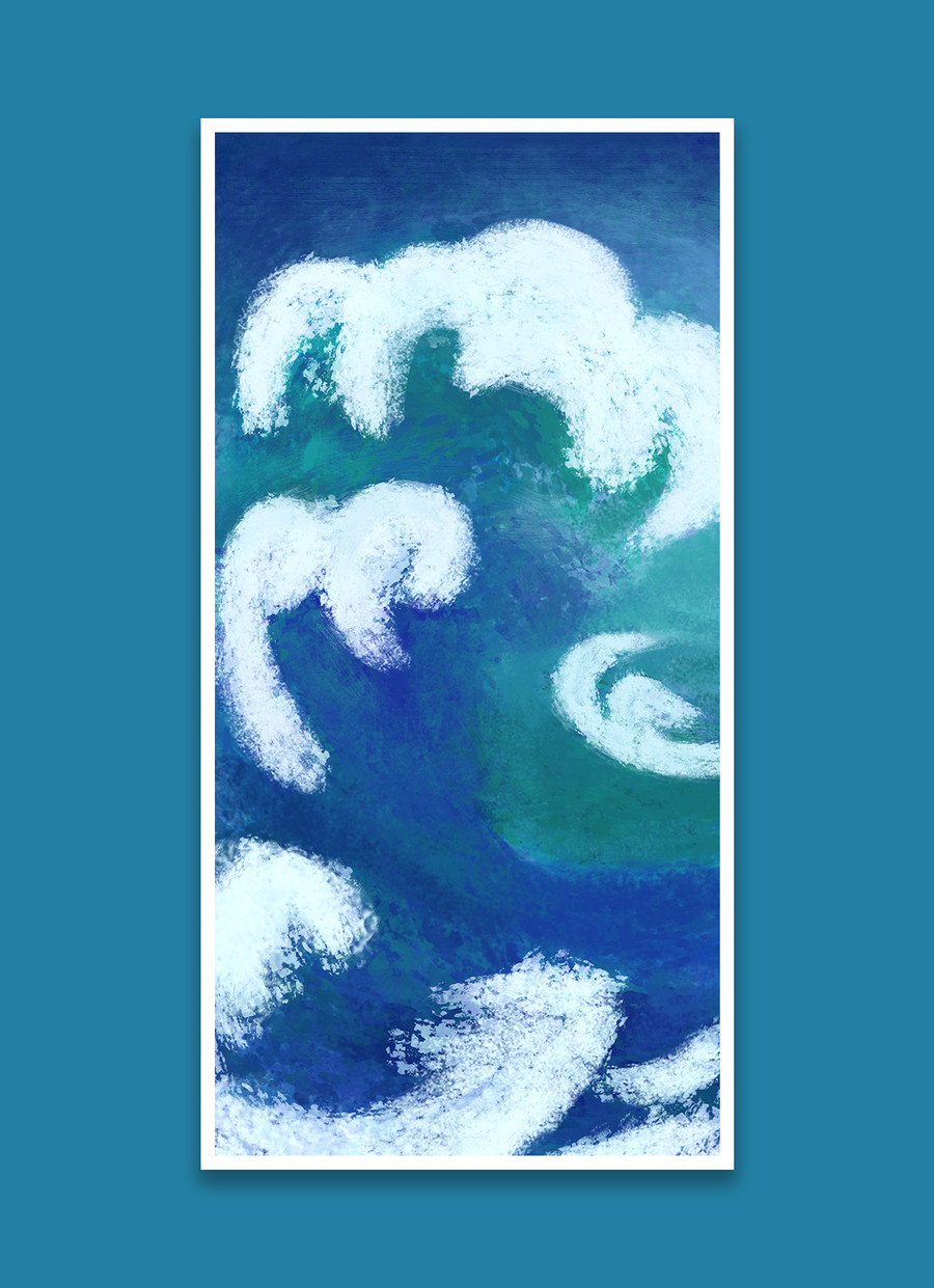 現(xiàn)代裝飾畫浪