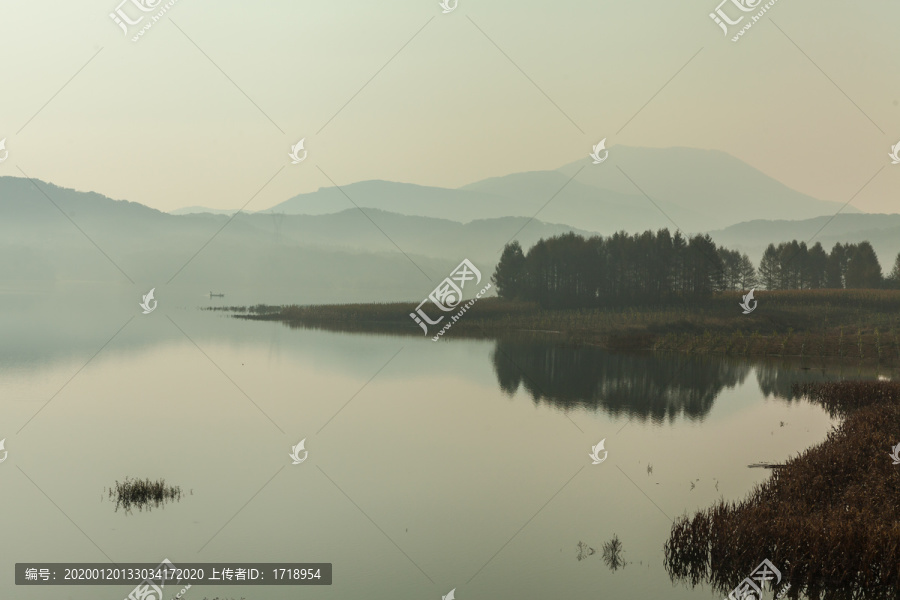 中国吉林松花湖湿地山水风光24