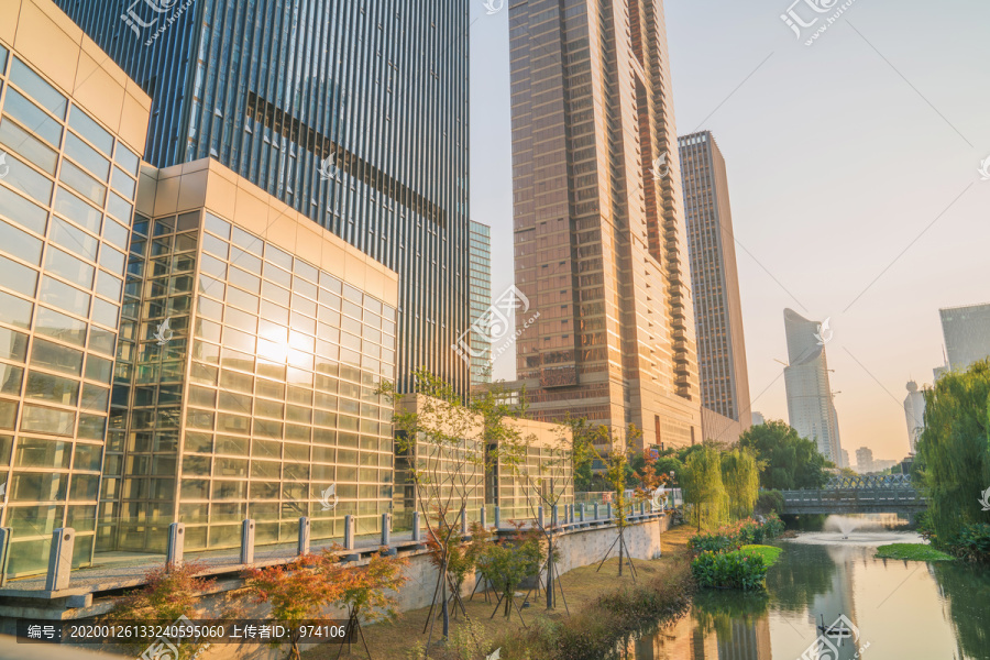 浙江杭州城市建筑和旅游风光