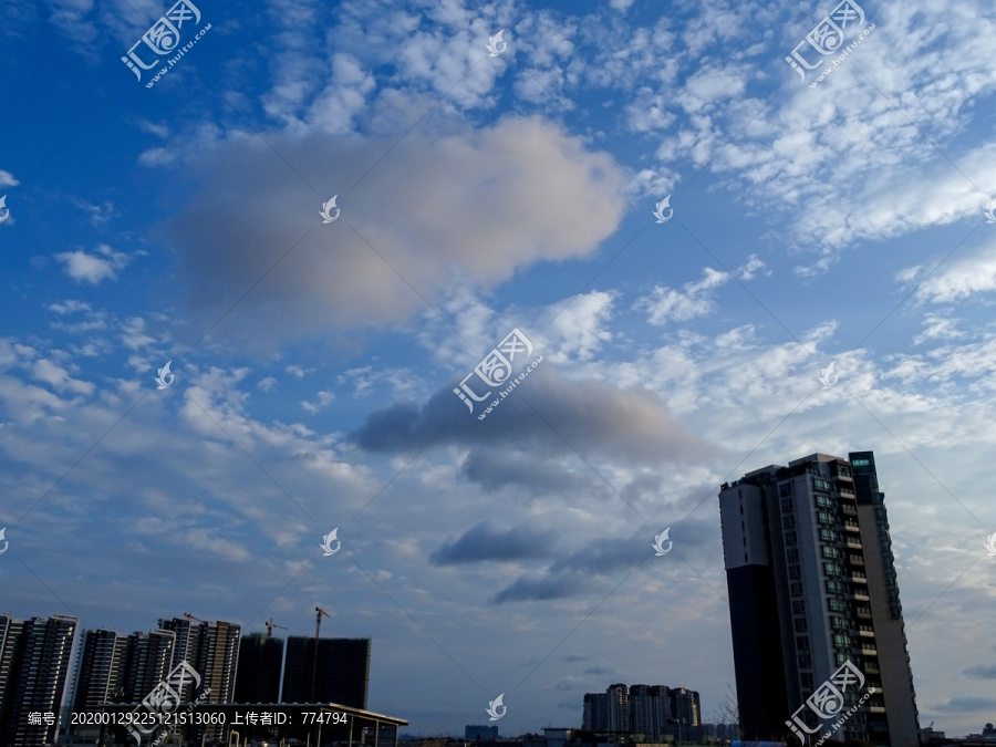 天空云彩唯美背景奇幻天空蓝天