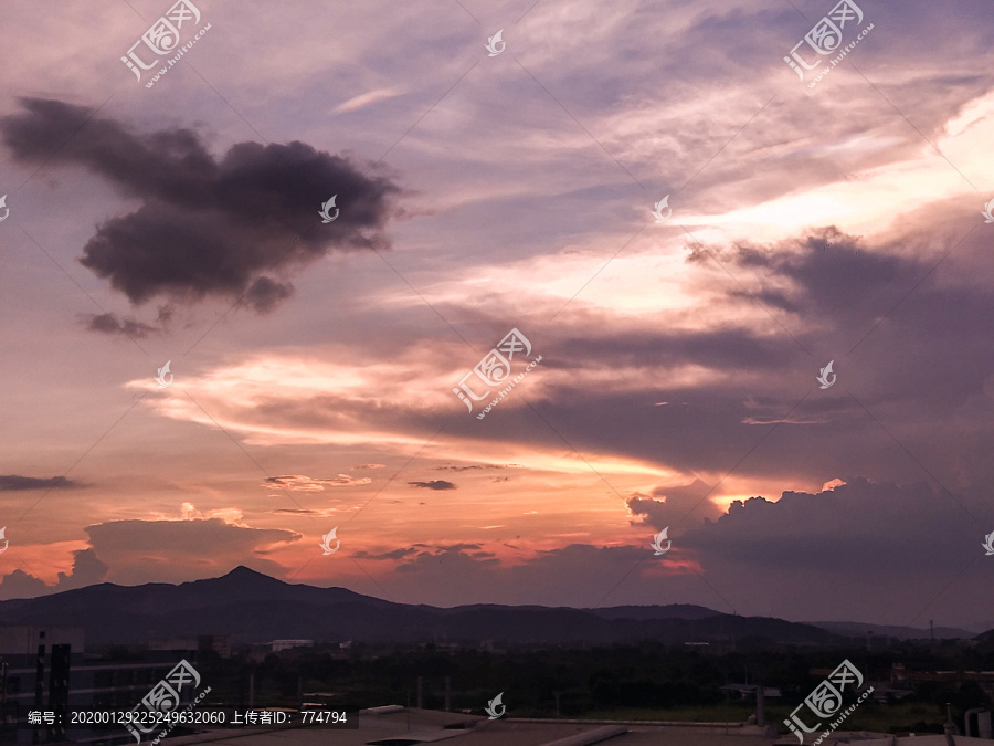 天空云彩唯美背景奇幻天空蓝天