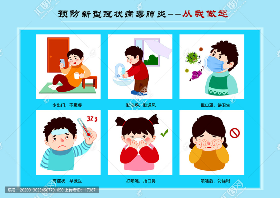 新型冠狀病毒肺炎宣傳畫