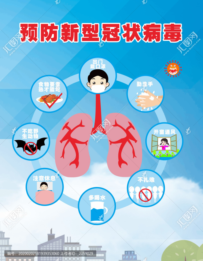 预防新型冠状病毒传染病宣传