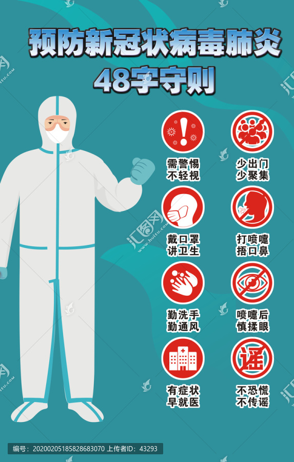 預(yù)防新型冠狀病毒48字守則