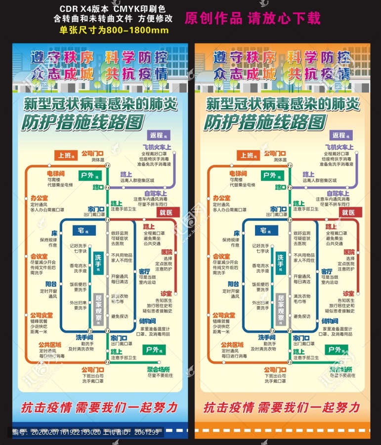 疫情防控线路图