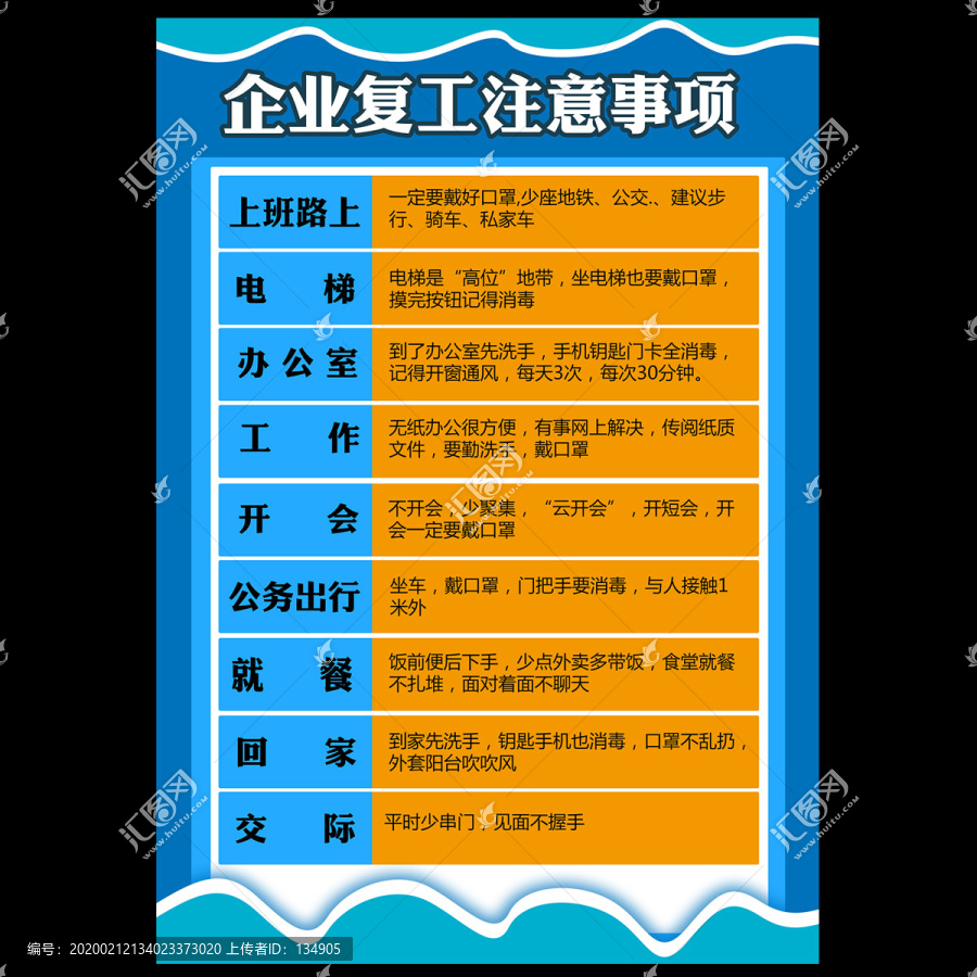 企業(yè)復(fù)工注意事項(xiàng)