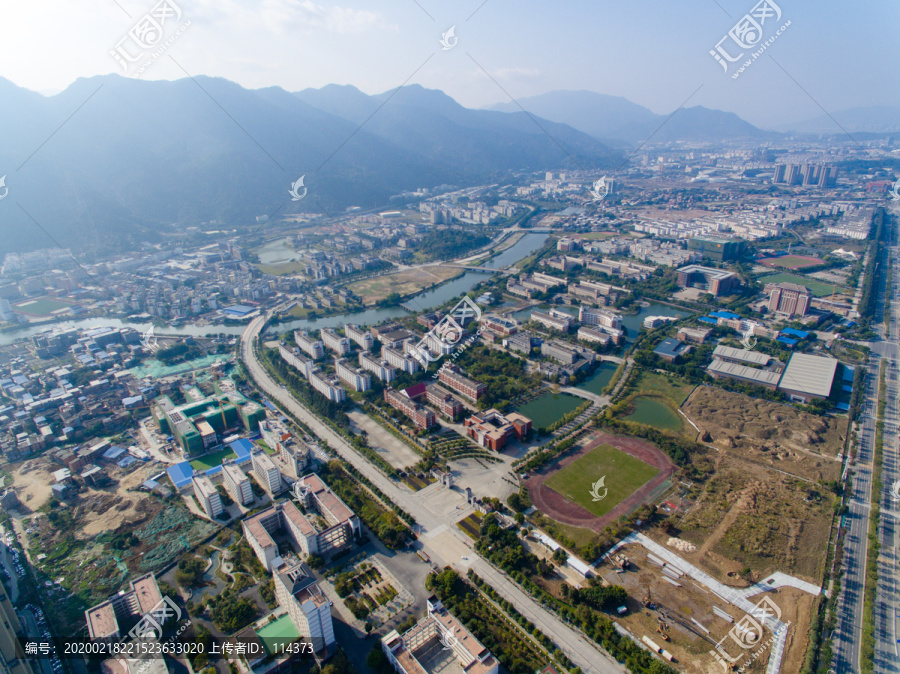 福建师范大学航拍全景图