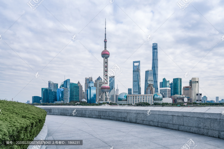 上海浦东超高建筑群