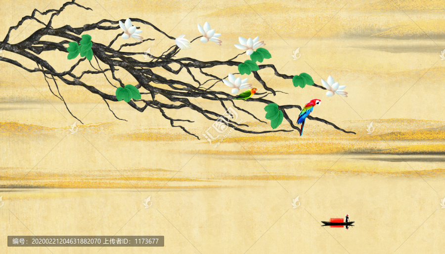 花鳥(niǎo)背景墻