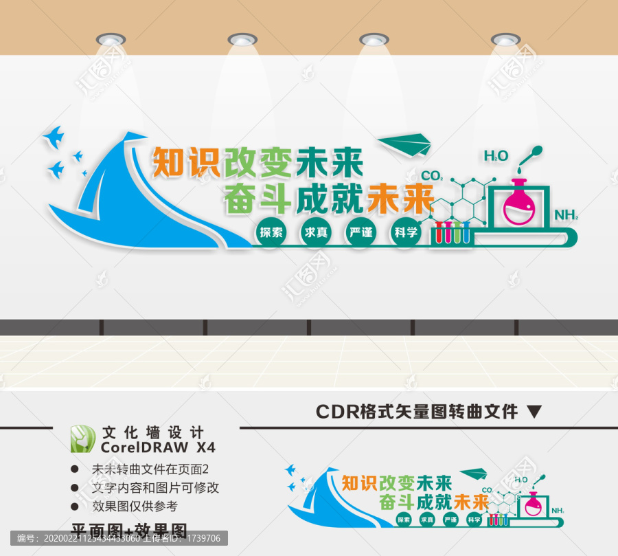 學(xué)校實(shí)驗(yàn)室文化墻