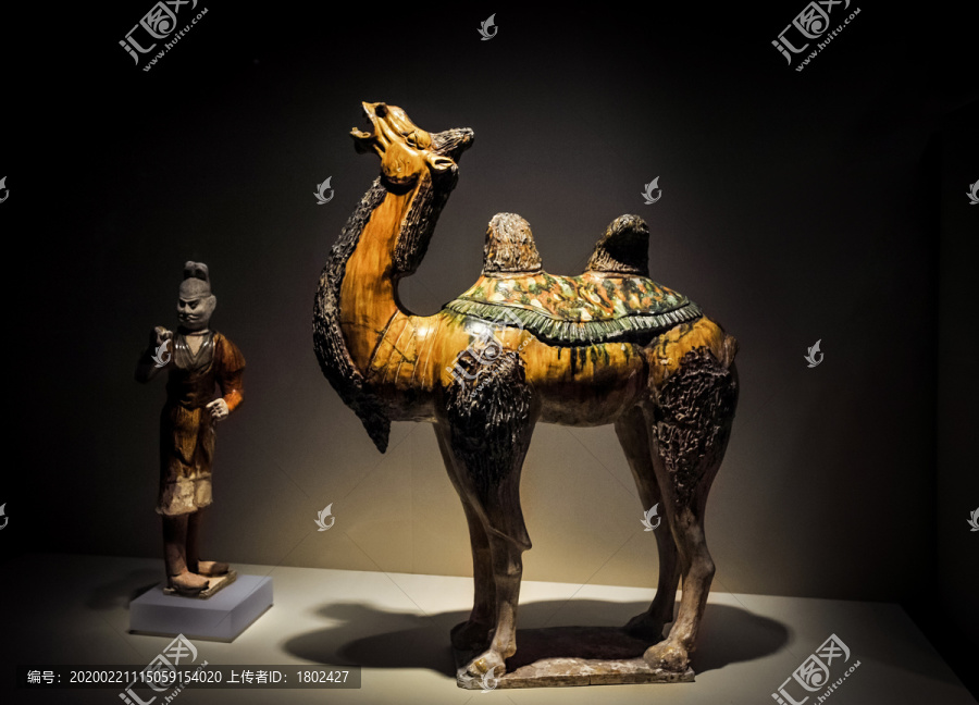 南京博物院唐三彩骆驼俑胡人俑