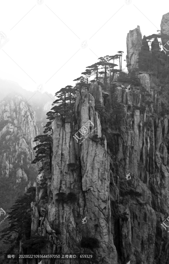 水墨黄山