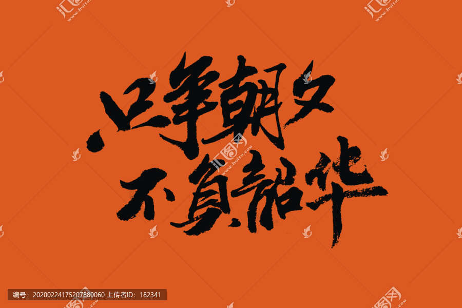 只爭朝夕不負(fù)韶華